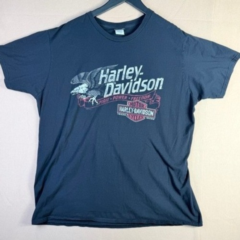 Harley Davidson San Diego California Men's 2XL T Shirt Eagle Motorcycle